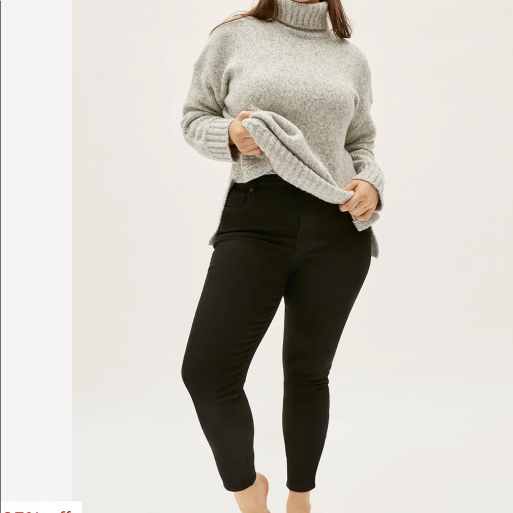 Everlane curvy high rise skinny jean, 28 crop